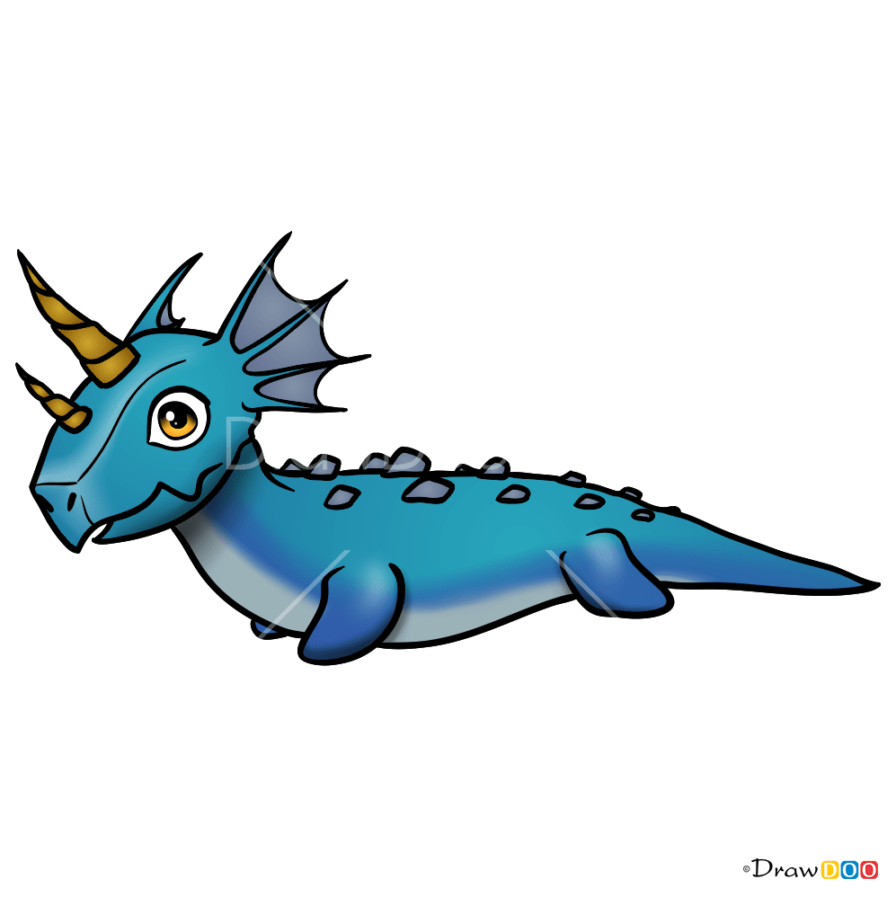 How to Draw Water Dragon, Dragon Mania legends
